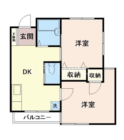 竹内ハイツの物件間取画像